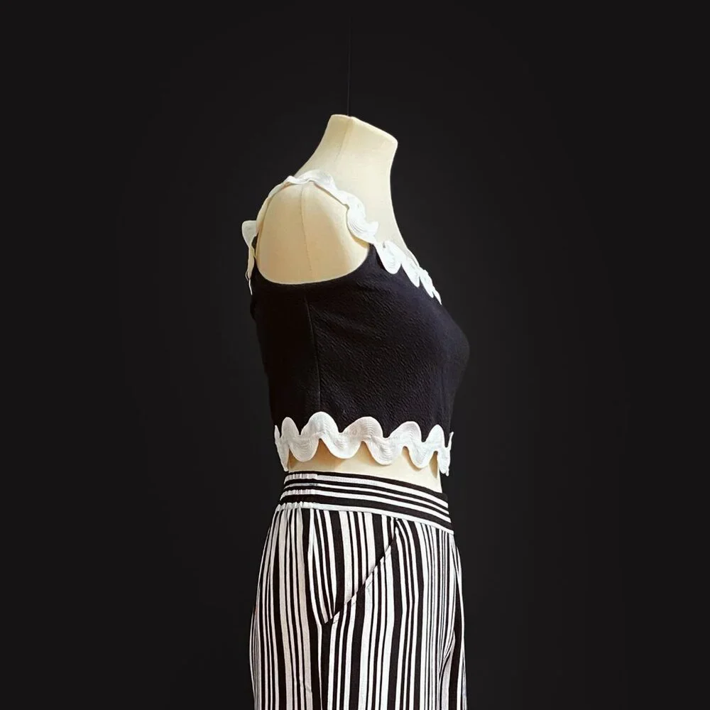 ANTHROPOLOGIE Maeve | Ric Rac Off-The-Shoulder Crop Top | NWT - Picture 6 of 6